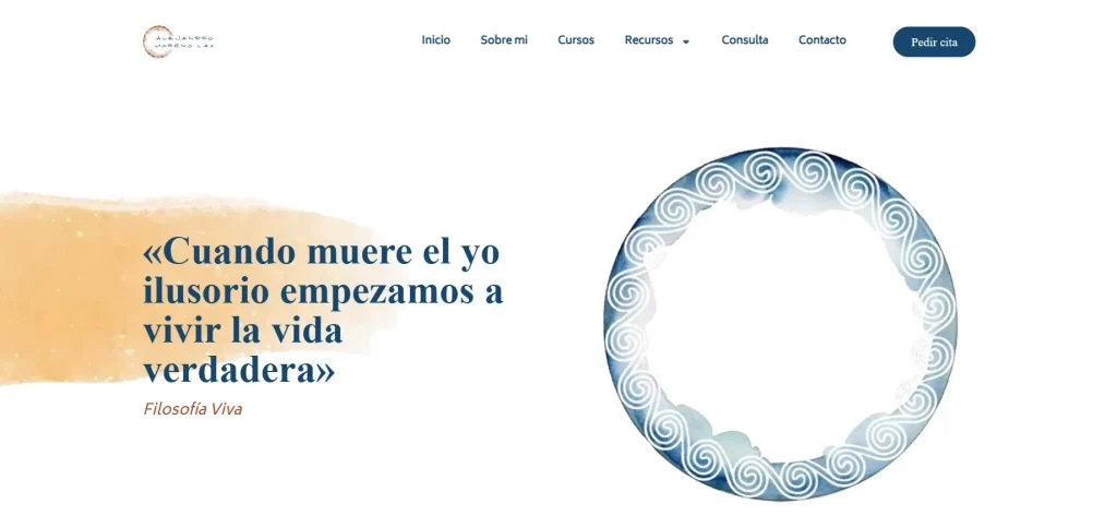 Diseño web Murcia-Alejandro Moreno Lax, Acompañamiento Filosófico