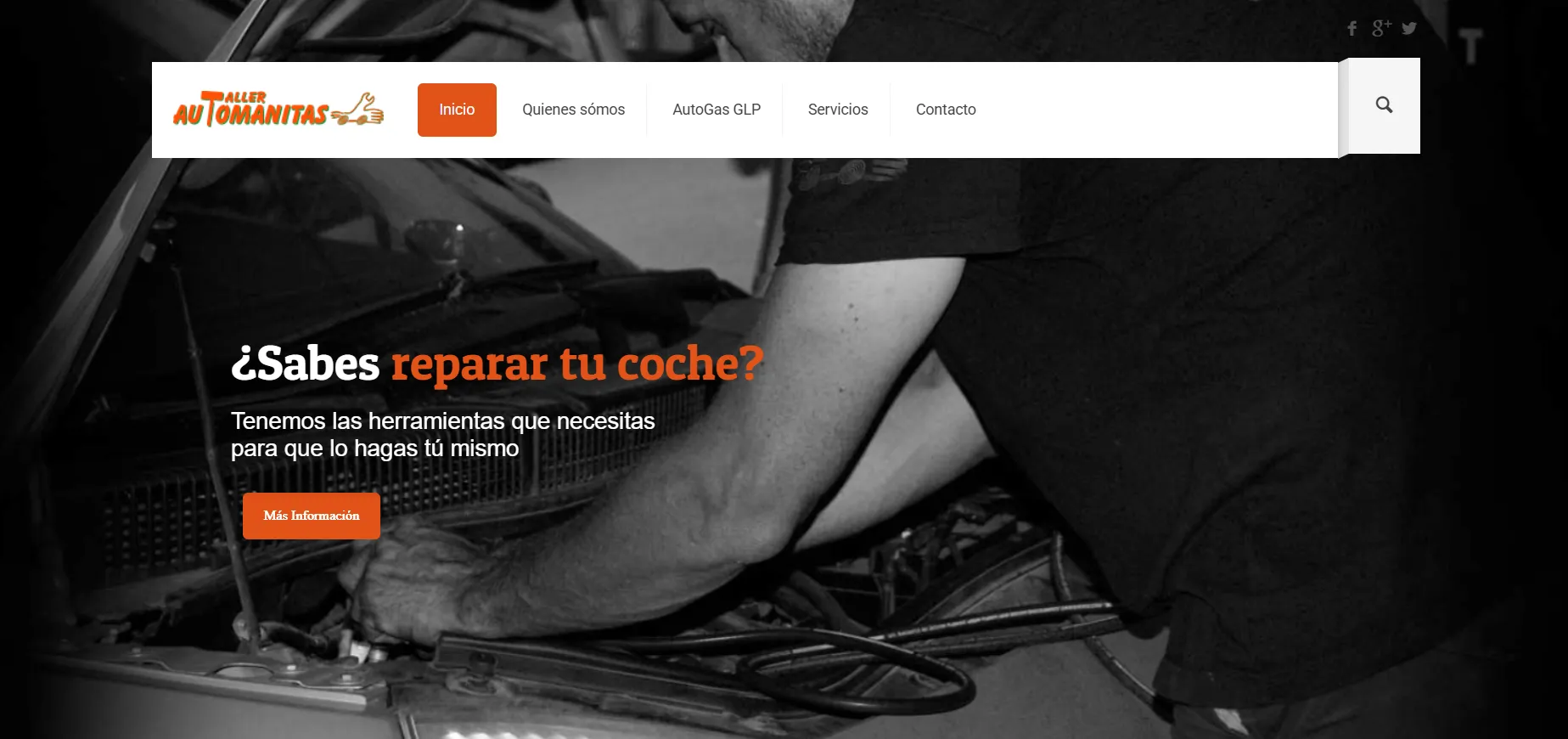 Diseño Web Murcia-Automanitas, taller de auto e instalador GLP en Murcia