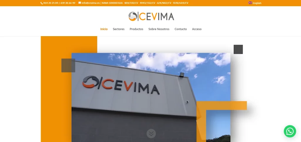 Diseño Web Murcia-INDUSTRIAS CEVIMA, VILAFAMÉS