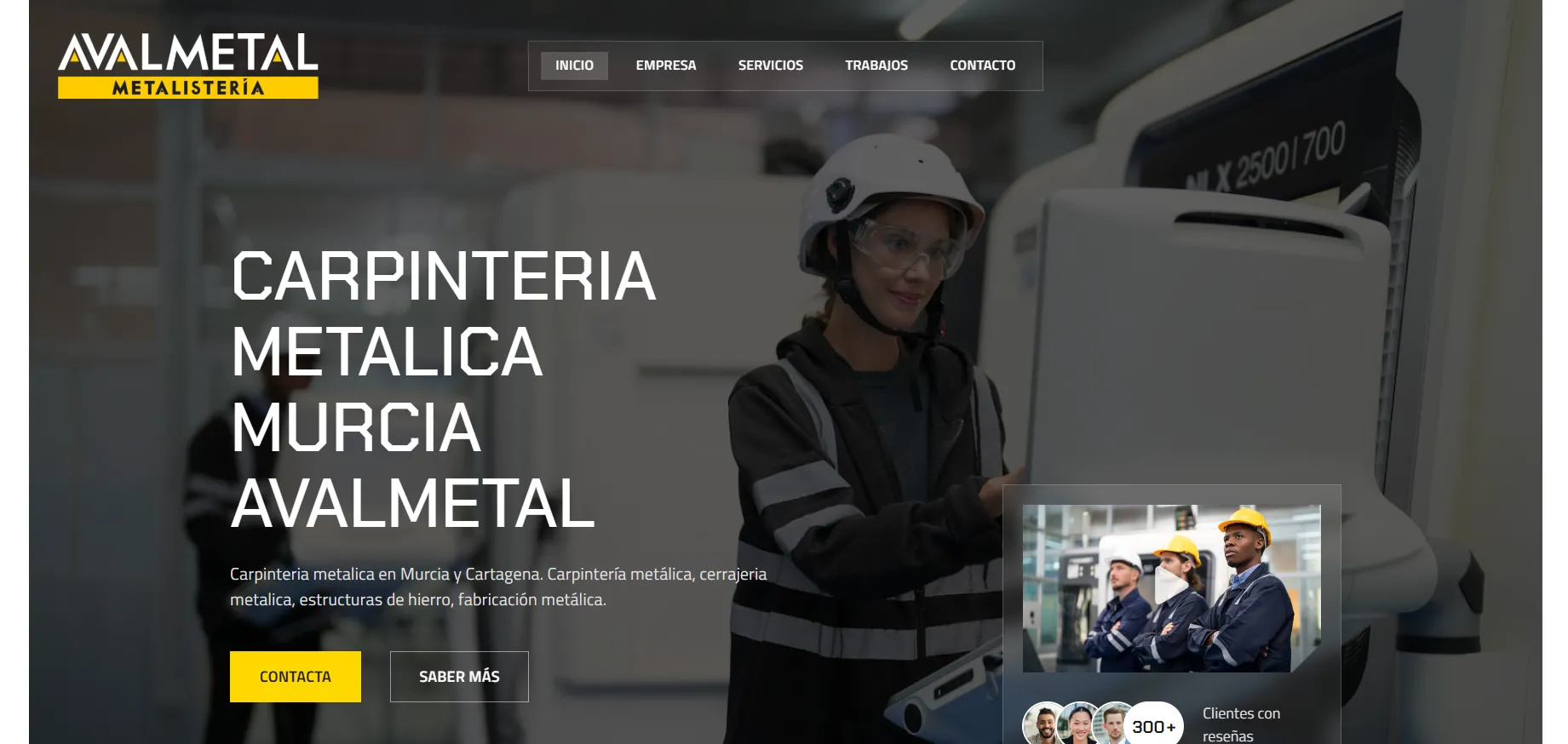 Diseño Web Murcia- Avalmetal, Metalisteria en Cartagena y Murcia