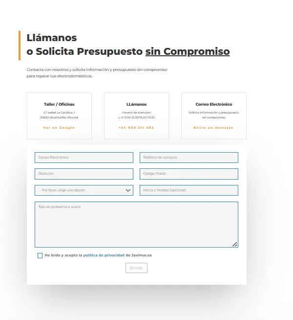 Javimur – Optimización SEO local con Crealogic