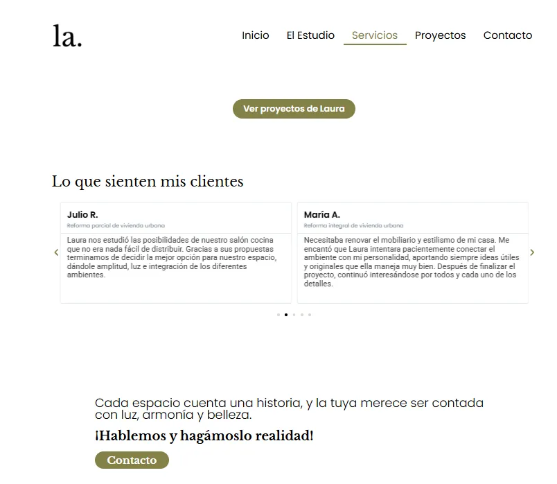 Laura Estudio – Web corporativa Kit Digital 2025