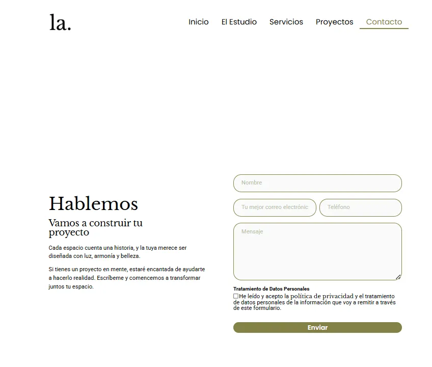 Laura Estudio – Portfolio autogestionable con Crealogic