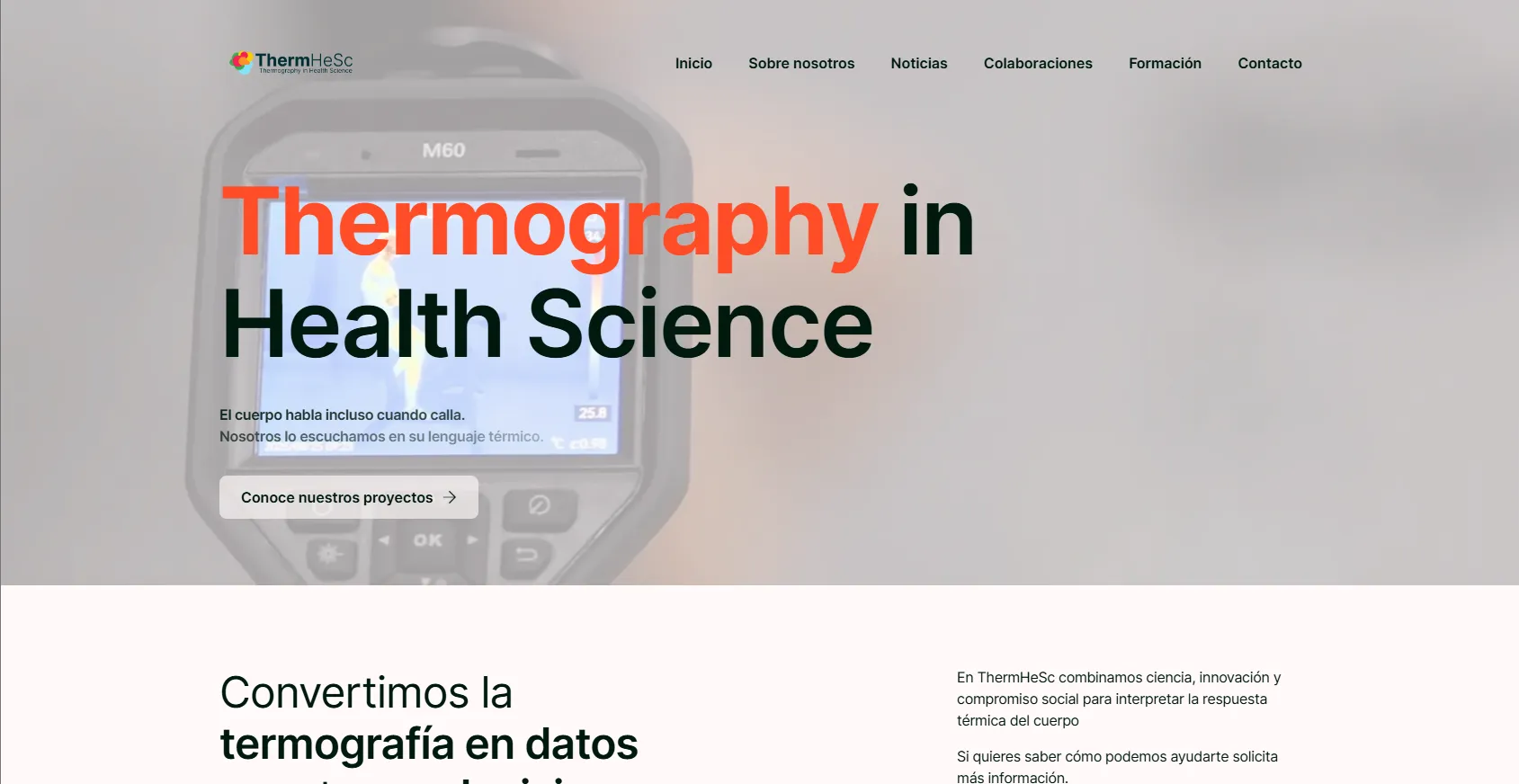 Diseño Web Murcia-ThermHeSc – Termografía en la Ciencia de la Salud